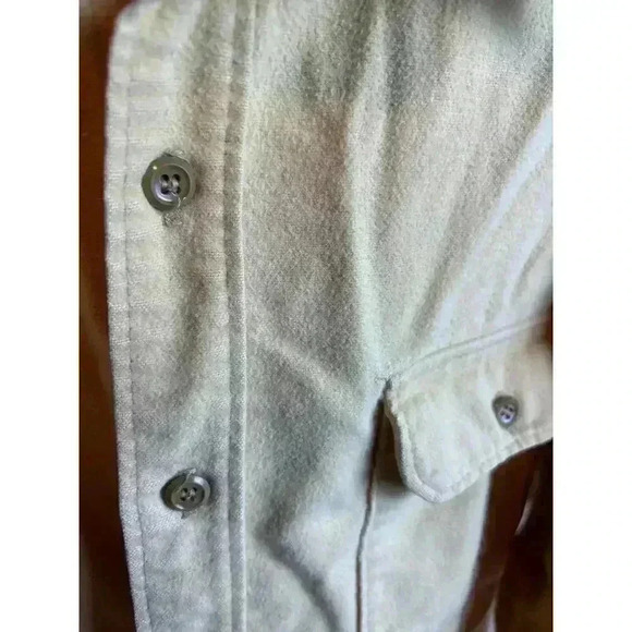 Vintage Woolrich Flannel Shirt Pale Yellow Men's Size XL Read Description - Picture 2 of 8